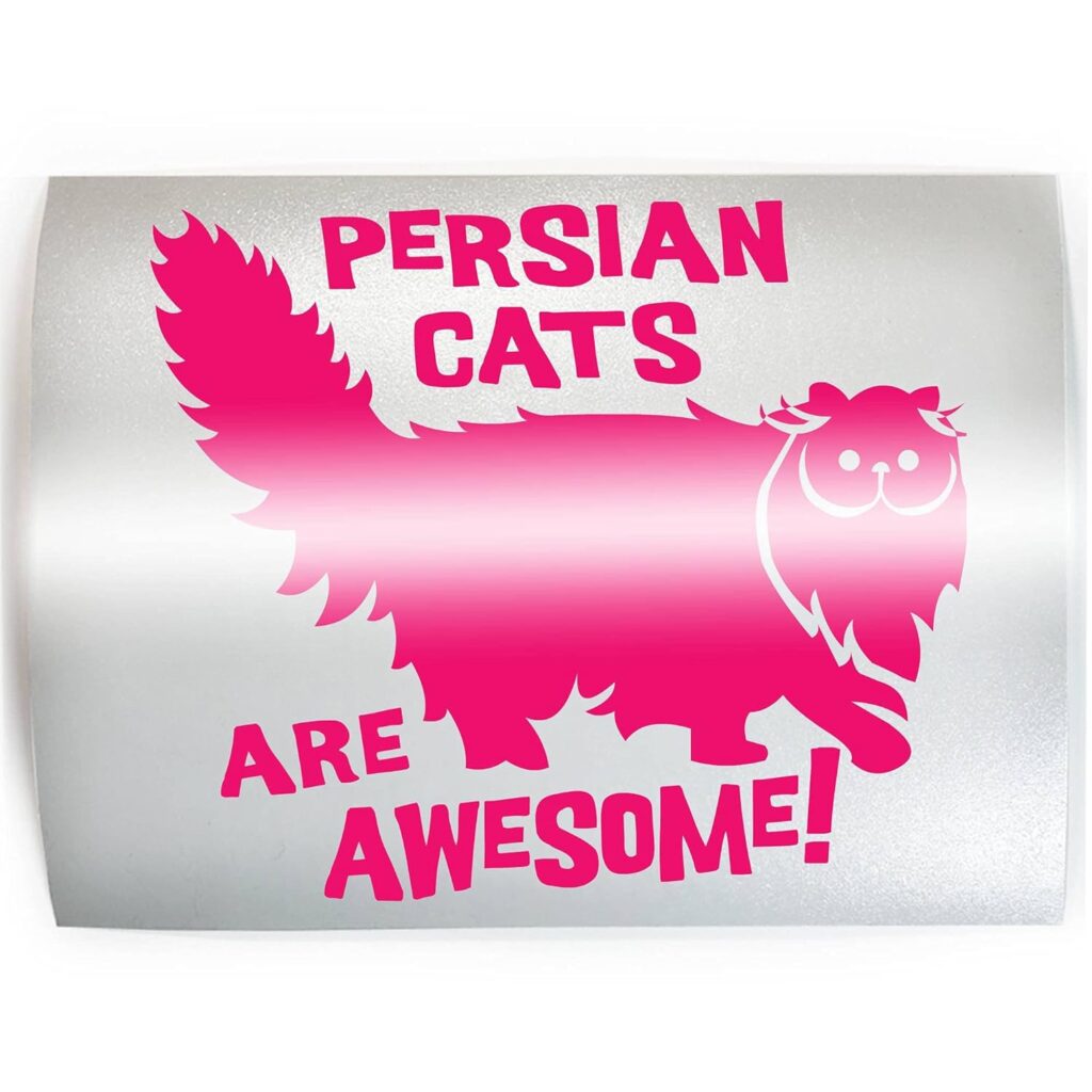 PERSIAN CATS ARE AWESOME! - PICK COLOR  SIZE - Cat Feline Breed Pet Love Vinyl Decal Sticker C